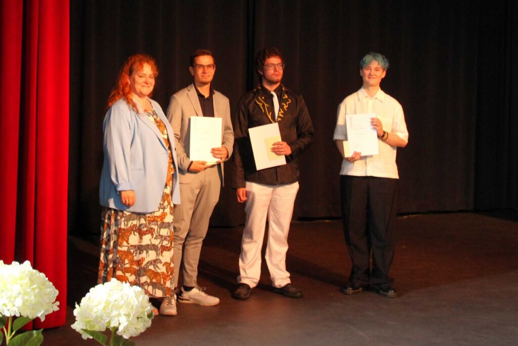 Frau Florsch, Moritz Amstutz, Moritz Vogt und Luisa Hanewinkel